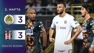 Corendon Alanyaspor 33 Beşiktaş  2 Hafta  202223 [upl. by Wootan]