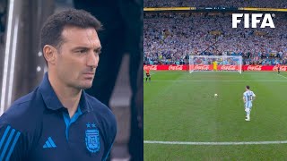 Lionel Scalonis Reaction To FIFA World Cup Final Penalty Shootout [upl. by Dry]