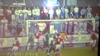 Highlights Crewe v Doncaster Rovers 1991 [upl. by Doownyl857]