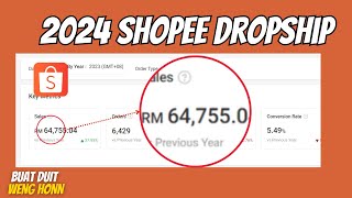 Cara Mula Dropship Shopee 2024  Cara Jana Duit Dengan Dropship l Strategy Untuk Pemula [upl. by Naujuj]