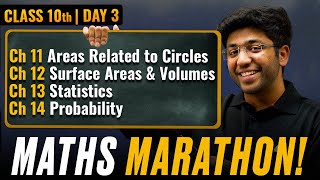 Class 10th Maths Marathon  CH 11 to CH 14 🔥  Shobhit Nirwan [upl. by Nerland303]