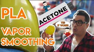 PLA Acetone Vapor Smoothing it works comparing 6 brands and results [upl. by Enneira]