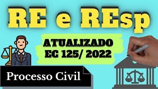 RE e REsp  Atualizado pela EC 125 de 2022 Processo Civil Resumo Completo [upl. by Rheinlander]