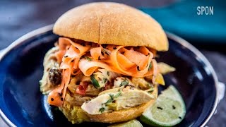 Pulled Chicken Sandwich Recipe  Rennie Mystery Box Challenge 1 spon  Sorted Food [upl. by Abibah572]