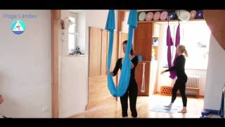 Aerial Yoga in der Yogaschule Landau [upl. by Weatherby]