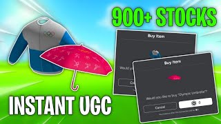 NEW  Roblox Instant UGC  Olympic Umbrella amp Hoodie  900 Stocks [upl. by Amlus]