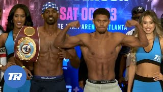 Shakur Stevenson and Jamel Herring Make Weight Shakur Tries to Grab the Belt Again [upl. by Faun]