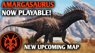 AMARGASAURUS RELEASED  Island Map News and More Path of Titans Update [upl. by Biddie]