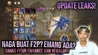 BOCORAN UPDATE 1 Bahas Naga Rank S Untuk F2P Fitur Enhance dan Heraldry  DRAGON NEST 2 EVOLUTION [upl. by Alithia]