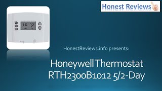 Honeywell Programmable Thermostat Review RTH2300B1012 [upl. by Thoer]