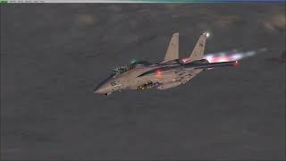 F14D Tomcat FSX Supersonic flyby improved [upl. by Gaultiero]