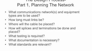 FOA Lecture 9 Fiber Optic Network Design Part 1 [upl. by Atnim]