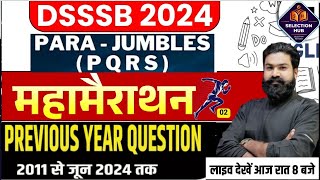 DSSSB2024 PQRS MARATHON CLASS02 PQRS कैसे Solve करें   Para jumbles  Sentence Rearrangements [upl. by Roy637]