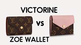 Louis Vuitton VICTORINE Wallet vs ZOE Wallet  Comparison [upl. by Gaven799]