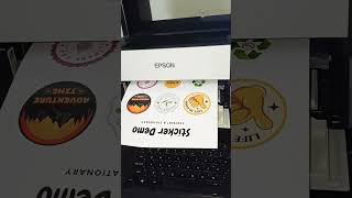 Sticker Printing On Epson L6460 shorts [upl. by Gristede]