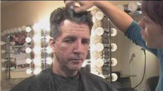 Theatrical Makeup  How to Make Hair Look Gray for a Costume [upl. by Ydnolem]