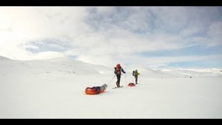 EXTREM SCHLITTENTOUR Norwegen Hardangervidda Outdoor adventure [upl. by Deerc]