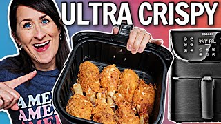 The CRISPIEST Air Fryer Fried Chicken Recipe  EASY Air Fryer Recipe  Buttermilk Fried Chicken [upl. by Joyce]