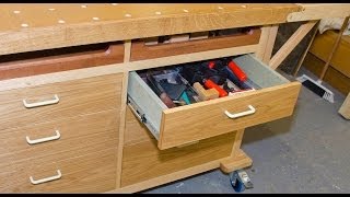 Mobile Bench Project  How to make simple drawers  Part 1 [upl. by Merriam272]