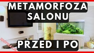 Metamorfoza Przed i Po  Zgłoś remont  Inspiracje  Aranżacje Salon inspiracje Aranżacje salonu [upl. by Ahtekal]