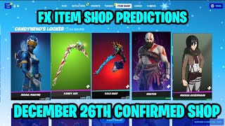 December 26th 2023 Fortnite Item Shop CONFIRMED  Fortnite Early Item Shop Prediction December 26th [upl. by Tse]