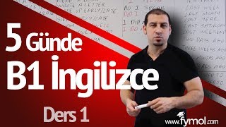 5 Günde B1 İngilizce öğreniyorum Ders 1  En İyi Online İngilizce Kursu [upl. by Hctub]