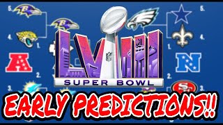 2024 NFL PLAYOFF PREDICTIONS FULL PLAYOFF BRACKETS SUPER BOWL 58 WINNER FINAL EDITION [upl. by Etat]