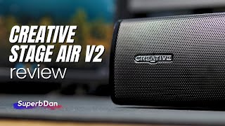 Creative Stage Air V2  sprawdzamy drugą generację mini soundbara do PC  test recenzja review [upl. by Adeirf]