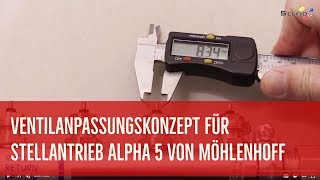 Alpha 5 Stellantrieb Möhlenhoff Ventilanpassungskonzept [upl. by Yelsel]