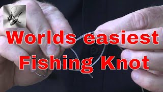 How to tie the Worlds easiest fishing knot  The Hook and The Cook [upl. by Ahsinom206]