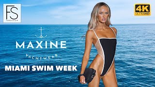 Miami Swim Week s2023 MAXINE YACHT WEAR FULL show 4K UHD  Sustainable Swimwear  Bikini  Monokini [upl. by Coh308]