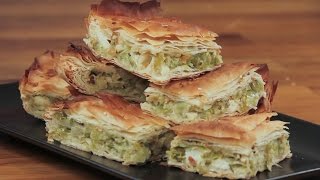 Πρασόπιτα με φέτα amp κεφαλογραβιέρα  FOOD VIDEOs [upl. by Ynohta]