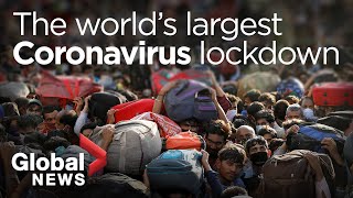 India lockdown How the worlds largest coronavirus lockdown is unfolding [upl. by Gay896]