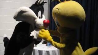 Sylvester the Cat after Tweety Bird 10212006 Dream Halloween Chicago [upl. by Soalokcin]