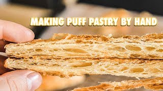 How To Make Perfect Puff Pastry Dough By Hand [upl. by Bremser]