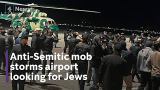 Anti Semitic mob storms airport in Russia’s Dagestan [upl. by Reuven991]