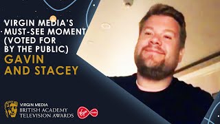 James Corden amp Ruth Jones Speech  Gavin and Stacey Wins Virgin Medias MustSee Moment [upl. by Adehsor]