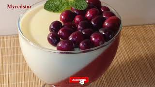 Cranberry Panna Cotta Recipe [upl. by Ayiak]