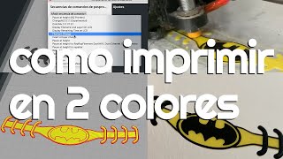 Como imprimir en 2 colores [upl. by Suiravad638]