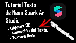 TUTORIAL SPARK AR STUDIO EN ESPAÑOL  TEXTO NEÓN ANIMADO 🆒 head Occluder 3D Tutorial desde cero 👍 [upl. by Kristina]