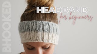 How to Knit a Headband for Absolute BEGINNERS [upl. by Racklin]