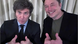 Elon Musk praises great meeting with Argentinas Javier Milei [upl. by Janiuszck259]