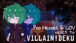 Pro Heroes amp LOV react to VILLAIN¡Deku¡AU BnhaMha [upl. by Euphemie]