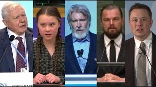 Our Climate  Powerful words from Attenborough Thunberg Ford DeCaprio and Musk [upl. by Ennovyhs46]