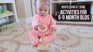 MONTESSORI AT HOME Activities for Babies 69 Months [upl. by Lemaceon]