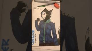 wingedwolf94 art marker fursona fanart furryart skulldog HOPE YOU ENJOY [upl. by Nonez]