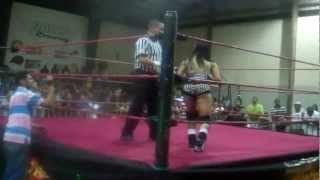 LA ROSA NEGRA VS LA MORENA NWA BATTLING BOMBSHELLS CHAMPIONSHIP DWE HONOR amp GLORY MARCH 10 2013 [upl. by Vida]