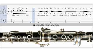 Como Tocar Clarinete Wiz Khalifa  See You Again  Notas musicales Tablatura tutorial [upl. by Linders]