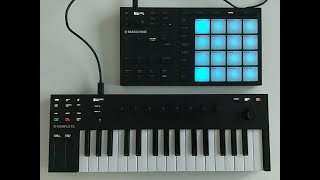 Chill Beats with Maschine Mikro Mk3 and Komplete Kontrol M32 [upl. by Yelmene]