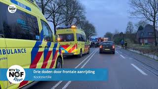 Drie doden door frontale aanrijding bij Kootstertille [upl. by Enovad]